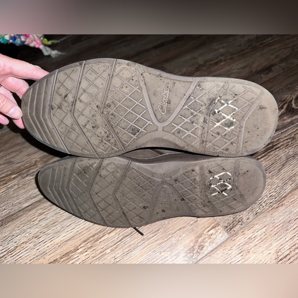 CLARKS 🤎 Tac System - Shoes - Size Men’s 10.5, Grey ish/Brown - Picture 6 of 13